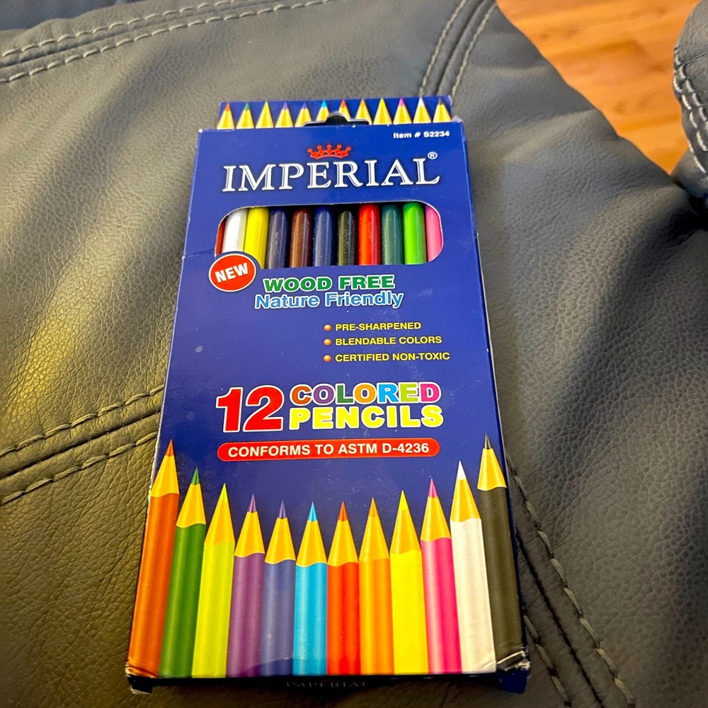 New Imperial wood free colored pencils
